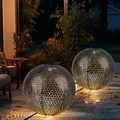 Solarlampe Gartendeko Außenleuchte Stecklampe orientalisch LED Gartenlampe 2x