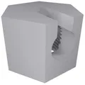 fossi3D Wassersprudler Ersatzmutter kompatibel für Sodastream Crystal 1.0 + 2.0 Ersatzteil 2 weiß