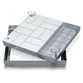 Zarges Schachtabdeckung aus Stahl mit Wanne 800 mm x 800 mm