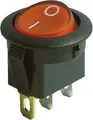 Wippenschalter McPower 3-polig rote Wippe beleuchtet AC 250V / 6,5A schwarz EIN/AUS