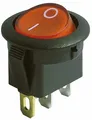 MC POWER Wippenschalter | 3-polig, rote Wippe (beleuchtet), 250V/6,5A, schwarz, EIN/AUS | Zuverlässiger Schalter für Elektrogeräte, DIY-Projekte