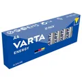 VARTA Batterien AA, 10 Stück, Energy, Alkaline, 1,5V, Verpackung zu 80% recycelt, für einfachen Grundbedarf, Made in Germany