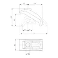 AMF Spanneisen 6314V abgeschrägt mit Stützschraube Nut 14 mm H 10 - 38 mm