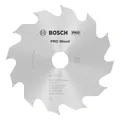 Bosch Pro Wood cordless Kreissägeblatt, 130 x 2,4 x 20 mm, 12 Zähne, für Akku-Handkreissägen - 2608641167