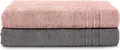 Komfortec 2er Saunatuch Set 80x200 cm aus 100% Baumwolle, XXL-Saunatücher, Weich