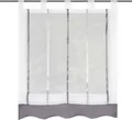Home Wohnideen Raffrollo KATHY transparent Schlaufen Glanzeffekt H/B 140x120 cm