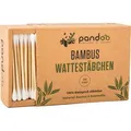 pandoo Wattestäbchen Bio-Bambus, 7,5cm, Ø 4mm aus Bio-Baumwolle, nachhaltig, 200 Stück