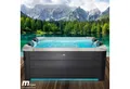 BRAST Whirlpool MSpa Oslo, Sapphire & Amber mit Fester Außenwand, Aufstellbecken, (160x160x65cm, 3 Modelle, LED-Beleuchtung, 6 Personen), Ganzjähriger Einsatz Winterfest