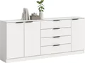 Kopenhagen Sideboard 4 Schubladen, 3 Türen weiß.