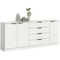 Sideboard  Kopenhagen ¦ weiß ¦ Maße (cm): B: 185 H: 80