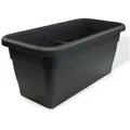 Heimwerkercenter Blumentopf MePla Blumentrog - 50x25 cm - Anthrazit schwarz 50 cm x 22 cm x 25 cm