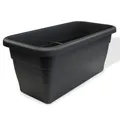 MePla Blumentrog - länglicher Blumentopf - wetterfestes Pflanzgefäß - UV-beständiger Blumenkübel - Pflanzentopf - Pflanzen-Trog - 50x25 cm (Innen: 45 x 21 cm) - Anthrazit