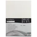 GMUND Transparentpapier DIN A3 Farbe Weiß transparent / LYSCO® Feinstpapierset mit 50 Blatt Inhalt (FPA-126) - bedruckbar, sehr gute Qualität, für Einladungen, als Einlegeblätter für Alben, Fotoalben, Fensterbilder, Bastelarbeiten uvm.