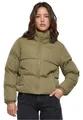 Urban Classics Damen Jacke Ladies Short Peached Puffer Jacket tiniolive L