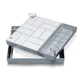 Zarges Schachtabdeckung Stahl mit Wanne 450mm x 450mm DIN EN 124 i.V.DIN 1229