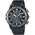 CASIO EDIFICE Chronograph EFS-S640PB-1AVUEF, Armbanduhr, Solar, Herrenuhr, analog, Tag, Stoppfunktion, Resinarmband schwarz