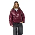 NOISY MAY NMALLIE SHINY PUFFER DD Frauen Winterjacke rot L