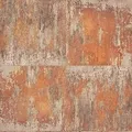 Bricoflor Braune Tapete Rostoptik Kachel Vliestapete mit Rost Design Im Industrial Style Metall Wandtapete mit Vinyl industrielook für Küche und Flur