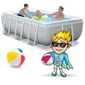 Prism Frame Gartenpool 300 x 175 x 80 cm 18-in-1 INTEX 26784