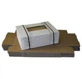 Nestler Versandkarton 20 Faltkartons weiß 31x22x16cm mit abnehmbaren Deckel, Deckel abnehmbar