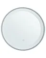 Moderner Badspiegel mit LED-Beleuchtung rund 58 cm Antibeschlagsystem Brinay