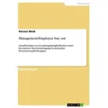 Management/Employee buy out von Steven Wink / GRIN Verlag / Taschenbuch