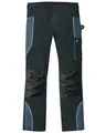 Scheibler Arbeitshosen Männer Reflektierende Cargohose Herren Bequeme Schnittschutzhose Outdoor Hose mit Multifunktionalen Taschen Schwarz/Anthrazit 50