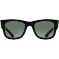 Ray-Ban Square Unisex poliert Schwarz Grün RB0840S Mega Wayfarer
