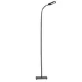 B.K.Licht - LED Stehlampe dimmbar, warmweiß bis kaltweiß einstellbar, Touch, Leselampe, Deko Wohnzimmer, Lampe, Deckenfluter, Standleuchte, Wohnzimmerlampe, Schlafzimmer Deko, 21x21x158,6 cm, Schwarz