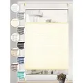 Sonello Plissee ohne Bohren Rollo Klemmfix für Fenster & Tür Lichtschutz, blickdicht, ohne Bohren, verspannt, Klemmfix, 100cm x 160cm Creme Faltrollo, Easyfix, Sonnenschutzrollo, Jalousie 100 cm x 160 cm