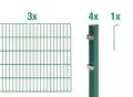 Alberts Einstabmattenzaun DSM-Grundset6/5/6grün2000x1600/6PF60x40, DSM-Grundset6/5/6grün2000x1600/6PF60x40