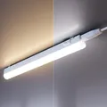 ledscom.de 2er Set LED Unterbau-Leuchten Rigel, je 25,9cm, Farbtemperatur einstellbar /, 8,392W, je 395lm