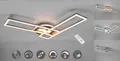 Reality Leuchten LED Deckenleuchte Twister, CCT - über Fernbedienung, Dimmfunktion, Farbwechsel, LED fest integriert, warmweiß - kaltweiß, Deckenlampe 4500 Lumen Lichtfarbe einstellbar Fernbedienung Memory