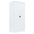 Stahl-Aktenschrank Metallschrank abschließbar Werkzeugschrank 195 x 92,5 x 60cm Weiß 530367
