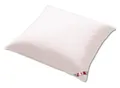 KÜNSEMÜLLER Daunenkissen 3-Kammer Kopfkissen Canada, 80x80 cm, waschbar 60 °C, Füllung: Außen: 90% Daunen, 10% Federn, Innen: 100% Federn, Bezug: 100% Baumwolle, Seitenschläfer, Rückenschläfer, Bauchschläfer, Außen soft, Innen gute Stützwirkung