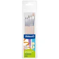 PELIKAN Pinsel Starter-Set natur 5-teilig 3x Haarpinsel 2x Borstenpinsel