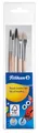 Pelikan Pinsel Starter Set 5er Pack 718163 - 3 Haarpinsel 2 Borstenpinsel