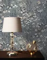 Newroom Vliestapete, Grau Tapete Landhaus Blumen - Blumentapete Beige Anthrazit Romantisch Floral Blüten Wiese für Wohnzimmer Schlafzimmer Büro, Lavant