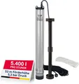 T.I.P. Tiefbrunnenpumpe Edelstahl 5.400l/h sandresistent Brunnen ab Ø10cm