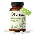 Magnesiumcitrat Hochdosiert Kapseln - 400 mg (107% NRV / 180 Kapseln - 2 Monats)