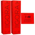 Schwarzkopf Igora Royal 2 x 60 ml 7-48 mittelblond beige rot Haarfarbe Cremefarb