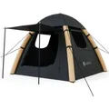 Juskys Aufblasbares Zelt EasyFlow L - Dunkelgrau Khaki