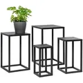 bremermann Blumenhocker, Schwarz, Metall, 30x45x30 cm, Wohnzimmer, Wohnzimmertische, Blumenständer