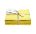 Solwang 3er SOLWANG Wischtuch Küchentuch Waschlappen Baumwolle - SAFRAN Kombi Reinigungstuch