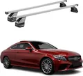Menabo Dachträger für Mercedes C Klasse C205 Coupe 2016-2023 75kg Stahl Grau 2x