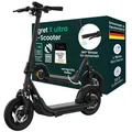 EGRET E-Scooter mit Straßenzulassung (ABE), 90 km Reichweite, 12,5" Offroad Luftreifen, Federung, Scheibenbremse, Dualblinker, App – X ultra - Schwarz