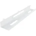 KADIMA DESIGN Kabelkanal Kabelkanal Schreibtisch 80x7x13 cm breit Untertisch Kabelführung weiß (Kabelschacht waagrecht Metall), Kabelmanagement Kabelwanne Pulverbeschichtet weiß