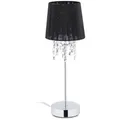Relaxdays Tischlampe, Mehrfarbig, Metall, Kunststoff, Textil, 14.5x41x14.5 cm, Lampen & Leuchten, Innenbeleuchtung, Tischlampen, Tischlampen