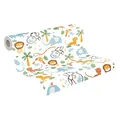 A.S. Création Kinderzimmertapete Little Love Tapete mit niedlichen Tieren PVC-freie Vliestapete bunt gelb grün blau weiß seidenmatt glatt 381152