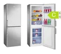 Kühl-Gefrierkombination 148cm Edelstahloptik 138l LED Abtauautomatik